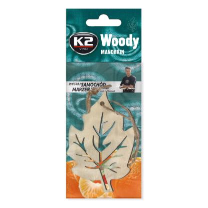 Obrázok K2 Osviezovac vzduchu zavesny Woody Leaf Mandarin