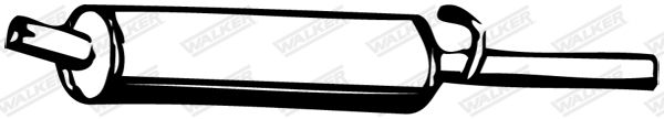 Obrázok Koncový tlmič výfuku WALKER  04852