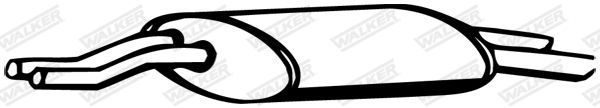 Obrázok Koncový tlmič výfuku WALKER  14012