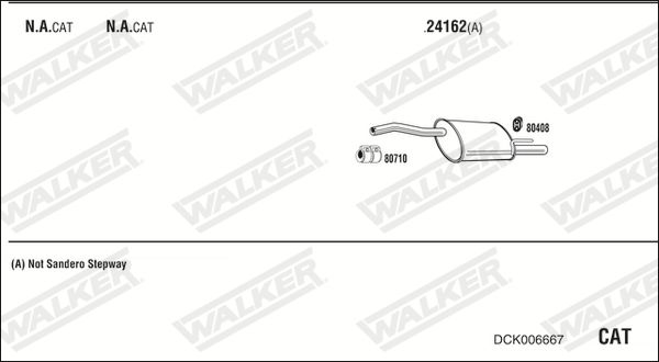 Obrázok Výfukový systém WALKER  DCK006667