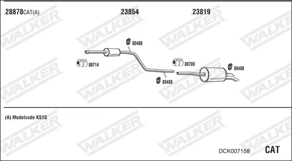 Obrázok Výfukový systém WALKER  DCK007158