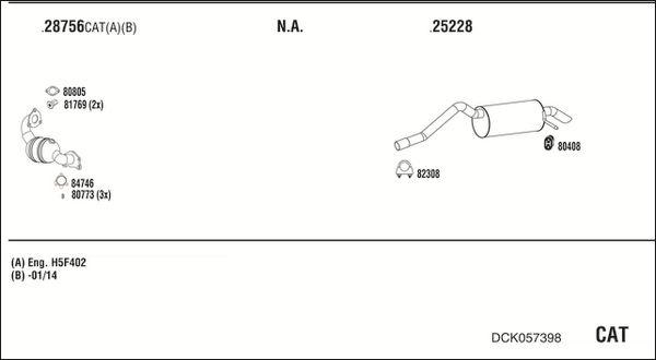 Obrázok Výfukový systém WALKER  DCK057398