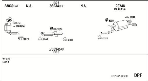 Obrázok Výfukový systém WALKER  LNK020033B