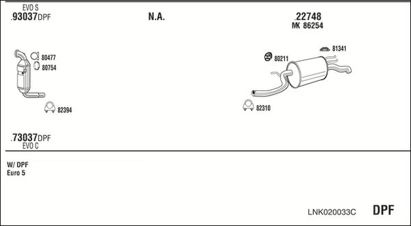 Obrázok Výfukový systém WALKER  LNK020033C