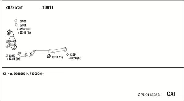 Obrázok Výfukový systém WALKER  OPK055449