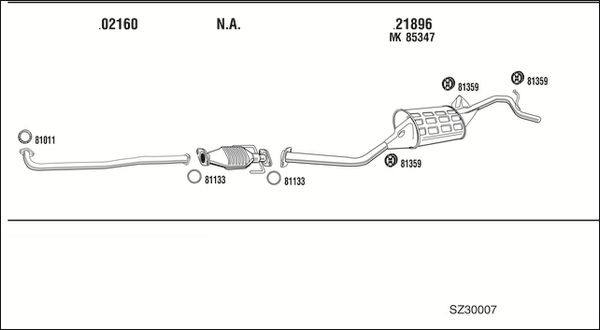Obrázok Výfukový systém WALKER  SZ30007
