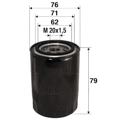 Obrázok Olejový filter VALEO  586037