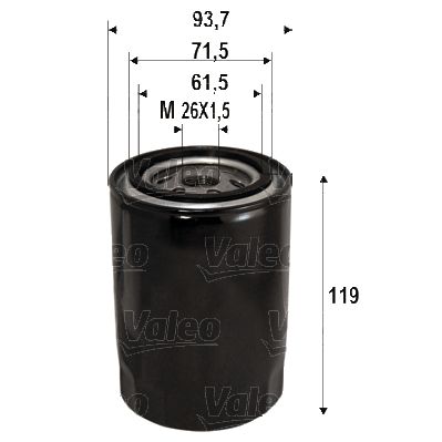 Obrázok Olejový filter VALEO  586090