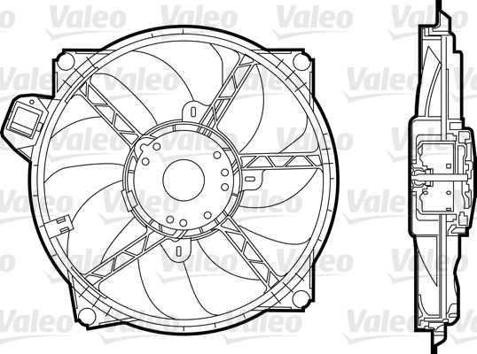 Obrázok Ventilátor chladenia motora VALEO  696376
