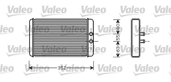 Obrázok Výmenník tepla vnútorného kúrenia VALEO  812358