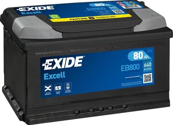 Obrázok Batéria EXIDE EXCELL ** 12V/80Ah/640A