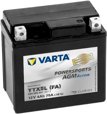 Obrázok Batéria VARTA POWERSPORTS AGM Active 12V/4Ah/75A