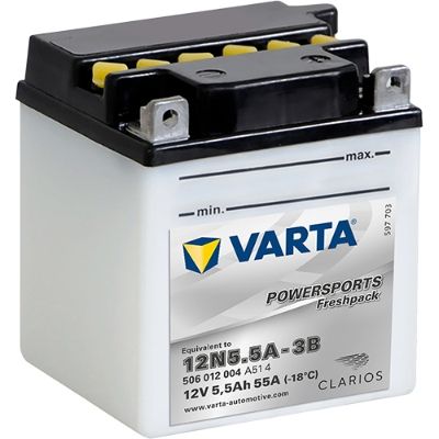 Obrázok Batéria VARTA POWERSPORTS Freshpack 12V/5,5Ah/58A