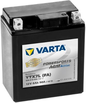 Obrázok Batéria VARTA POWERSPORTS AGM Active 12V/6Ah/90A