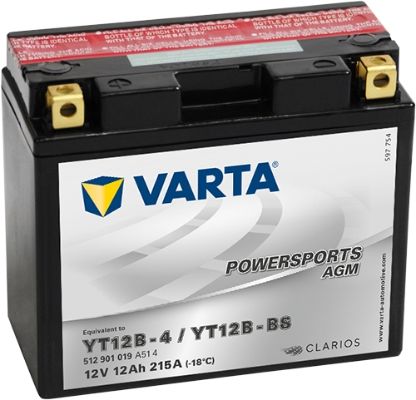 Obrázok Batéria VARTA POWERSPORTS AGM 12V/12Ah/215A