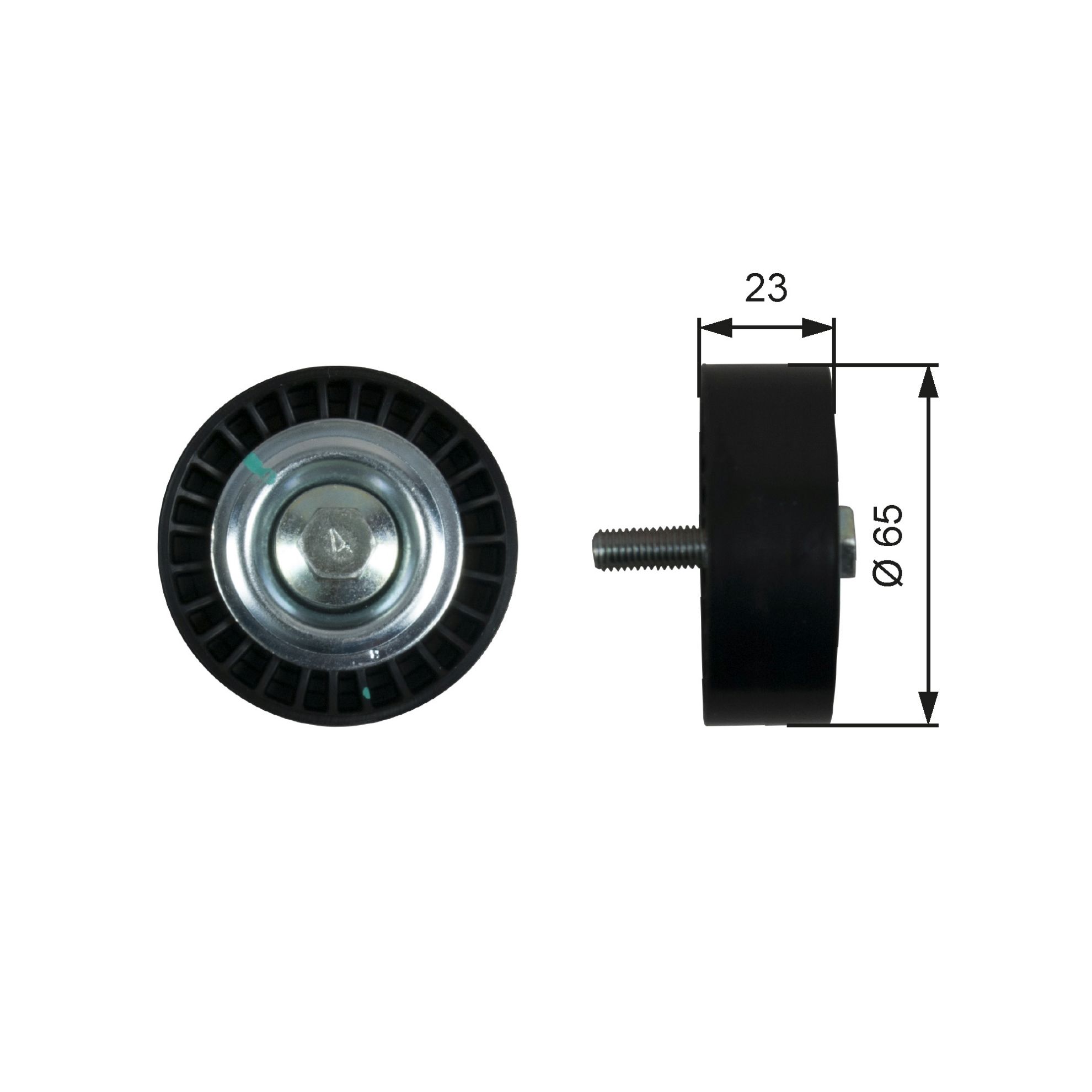 Obrázok Vratná/vodiaca kladka rebrovaného klinového remeňa GATES DriveAlign® T36622