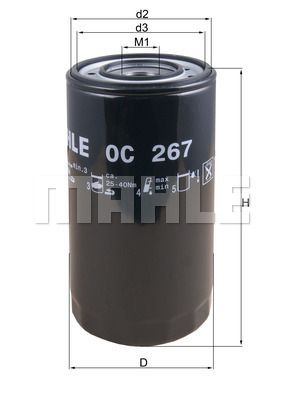 Obrázok Olejový filter KNECHT  OC267