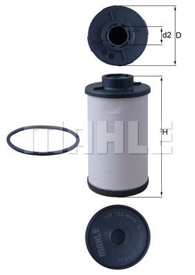 Obrázok Hydraulický filter automatickej prevodovky KNECHT  HX132D
