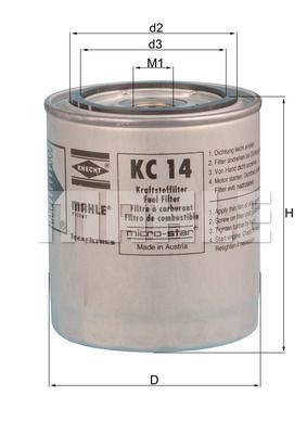 Obrázok Palivový filter KNECHT  KC14