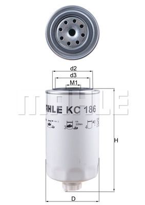 Obrázok Palivový filter KNECHT  KC186