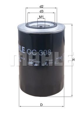 Obrázok Olejový filter KNECHT  OC308