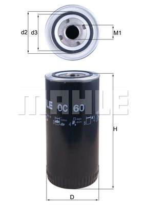 Obrázok Olejový filter KNECHT  OC60
