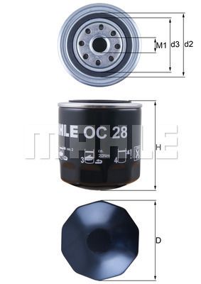 Obrázok Olejový filter KNECHT  OC28