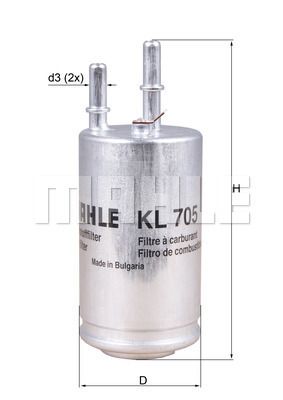 Obrázok Palivový filter KNECHT  KL705