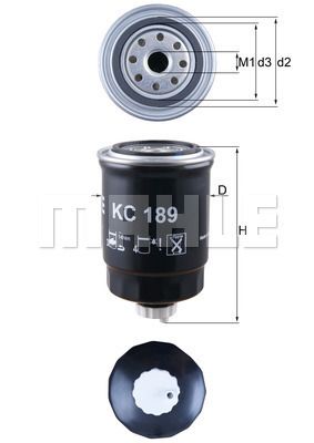 Obrázok Palivový filter KNECHT  KC189