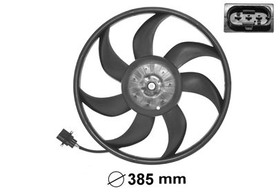Obrázok Ventilátor chladenia motora VAN WEZEL  5827745