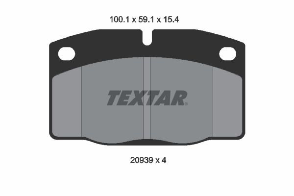 Obrázok Sada brzdových platničiek kotúčovej brzdy TEXTAR  2093903