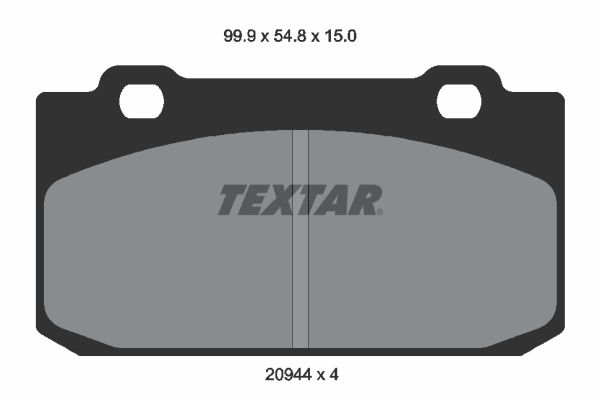 Obrázok Sada brzdových platničiek kotúčovej brzdy TEXTAR  2094401