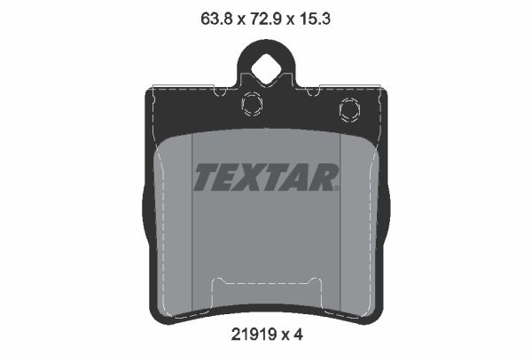 Obrázok Sada brzdových platničiek kotúčovej brzdy TEXTAR Q+ 2191901