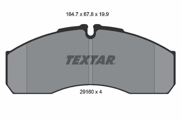 Obrázok Sada brzdových platničiek kotúčovej brzdy TEXTAR  2916002