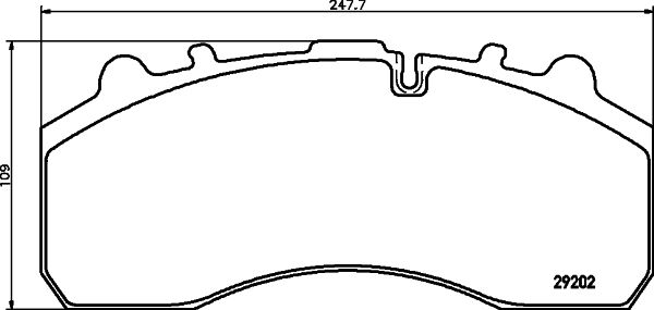 Obrázok Sada brzdových platničiek kotúčovej brzdy TEXTAR  2920201