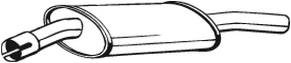 Obrázok Stredný tlmič výfuku BOSAL  135677