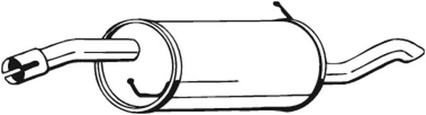 Obrázok Koncový tlmič výfuku BOSAL  154201