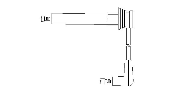 Obrázok Zapaľovací kábel BREMI  6A8014