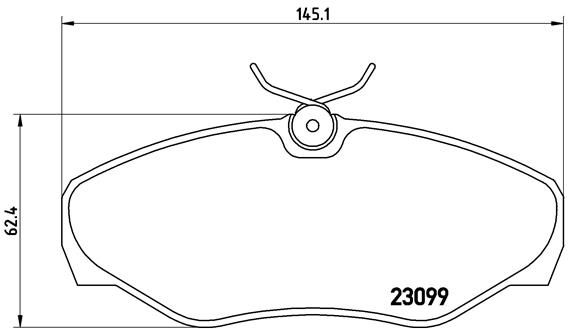 Obrázok Sada brzdových platničiek kotúčovej brzdy BREMBO  P56061