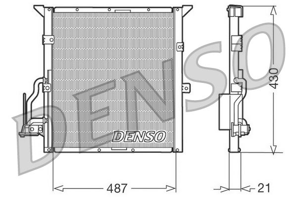 Obrázok Kondenzátor klimatizácie DENSO  DCN05002