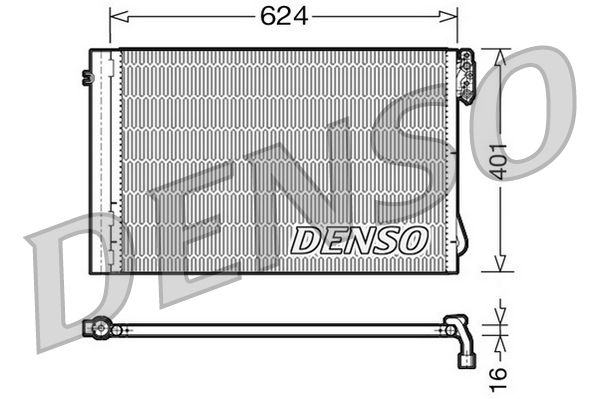 Obrázok Kondenzátor klimatizácie DENSO  DCN05011