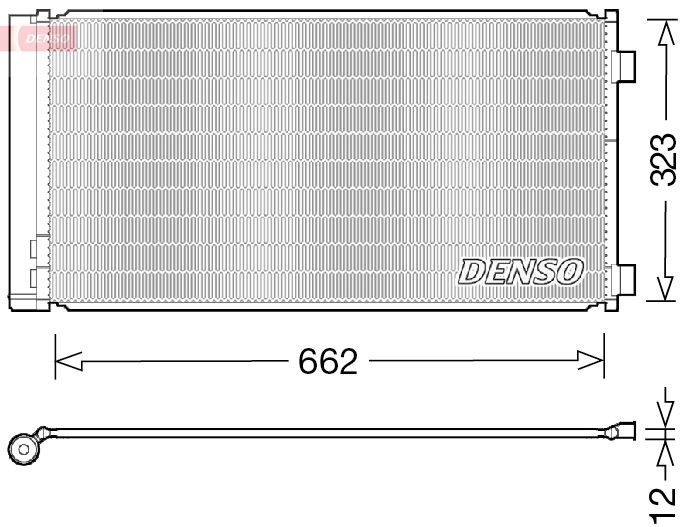 Obrázok Kondenzátor klimatizácie DENSO  DCN05103