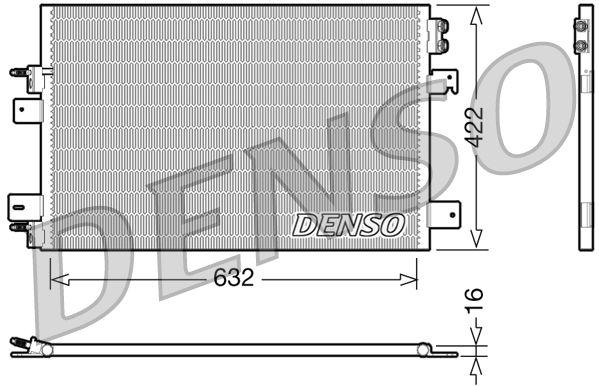 Obrázok Kondenzátor klimatizácie DENSO  DCN06007