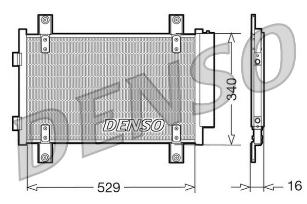 Obrázok Kondenzátor klimatizácie DENSO  DCN09049