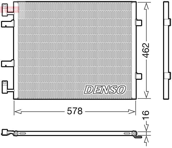 Obrázok Kondenzátor klimatizácie DENSO  DCN20041