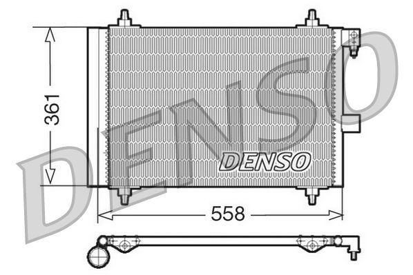 Obrázok Kondenzátor klimatizácie DENSO  DCN21025