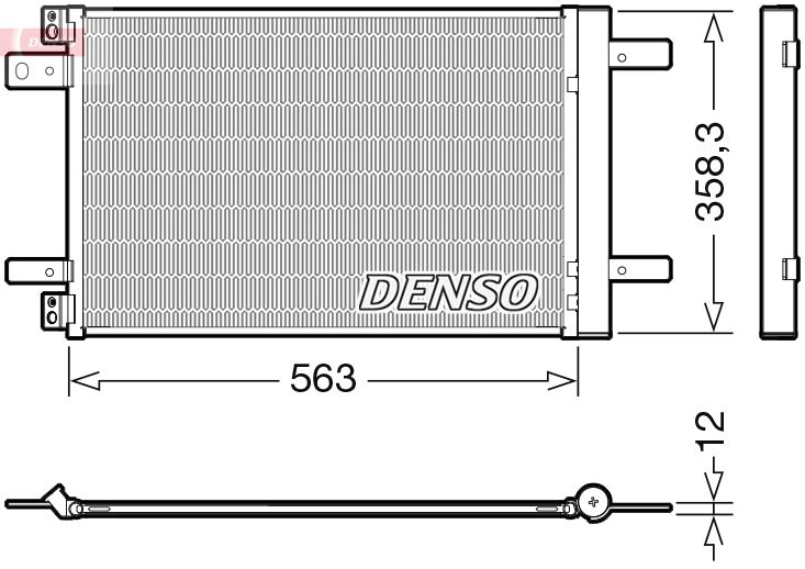 Obrázok Kondenzátor klimatizácie DENSO  DCN21032