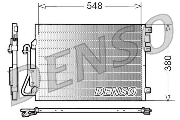 Obrázok Kondenzátor klimatizácie DENSO  DCN23008