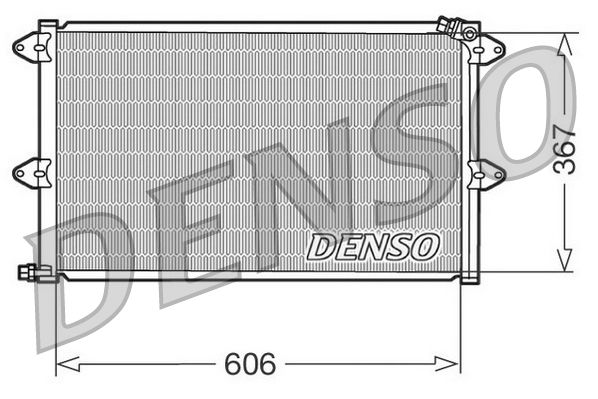 Obrázok Kondenzátor klimatizácie DENSO  DCN27001