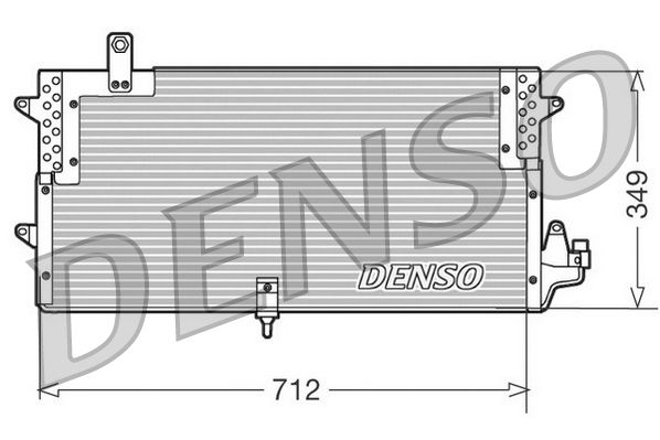 Obrázok Kondenzátor klimatizácie DENSO  DCN32006